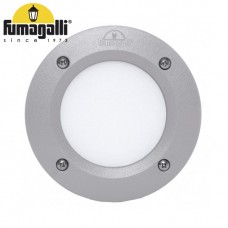 Φωτιστικό Χωνευτό Στρογγυλό με Λάμπα LED 3W 230V 350lm Ρητίνης Γκρί IP66 Fumagalli Leti 100